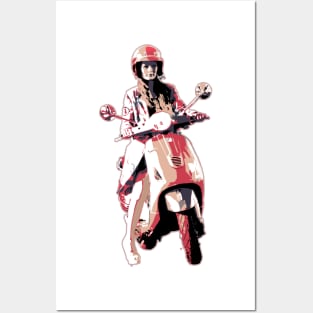 scooter girl Posters and Art